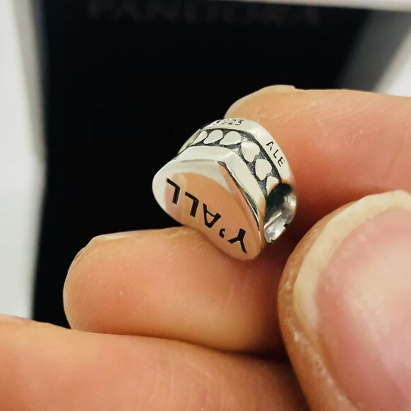 ✨🔥Pandora Y'ALL Kentucky Map Heart Charm Bead S925 Sterling Silver Jewelry - Picture 3 of 5